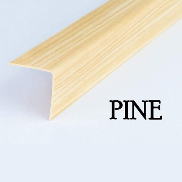 1m PVC Plastic Wood Effect Angle Trim for Wall Corners & Edge Protection