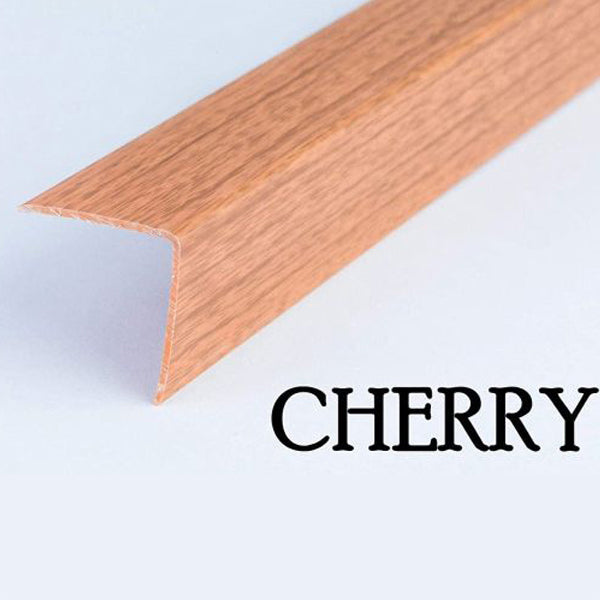1m PVC Plastic Wood Effect Angle Trim for Wall Corners & Edge Protection