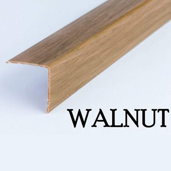 1m PVC Plastic Wood Effect Angle Trim for Wall Corners & Edge Protection