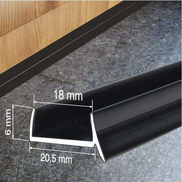 18mm PVC Sealing Strip for Kitchen Plinths