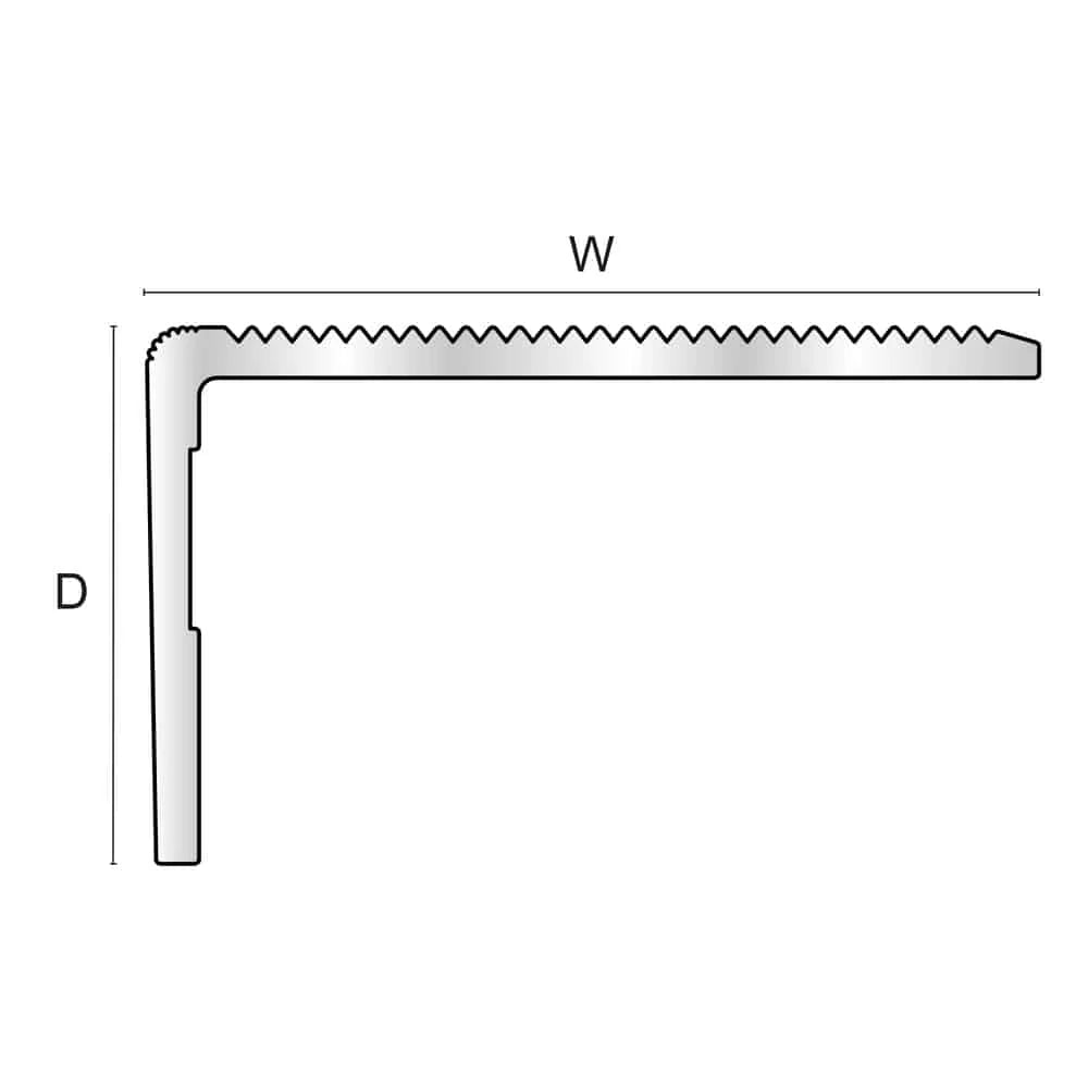 Aluminium Retro Fit Stair Nosing