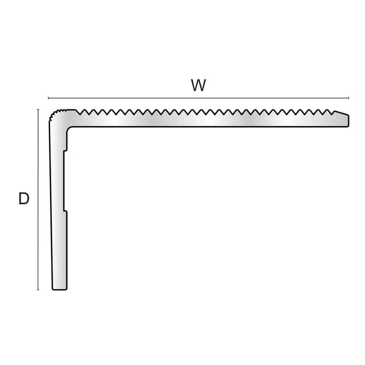 Aluminium Retro Fit Stair Nosing