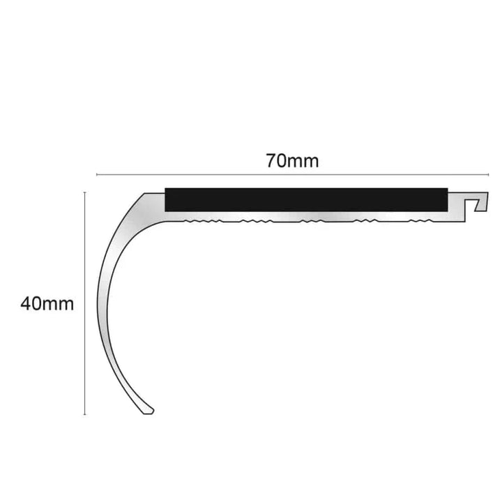 70 x 40mm Anti Slip Stair Nosing