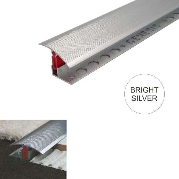 Adjustable Height 40mm Aluminum T Bar Door Threshold Trim with Easy Clip Mechanism