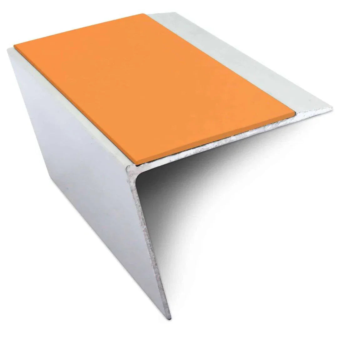 67 x 55mm Aluminium Anti Slip Stair Nosing Edge Trim with PVC Insert