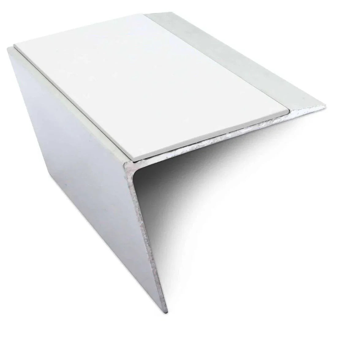 67 x 55mm Aluminium Anti Slip Stair Nosing Edge Trim with PVC Insert