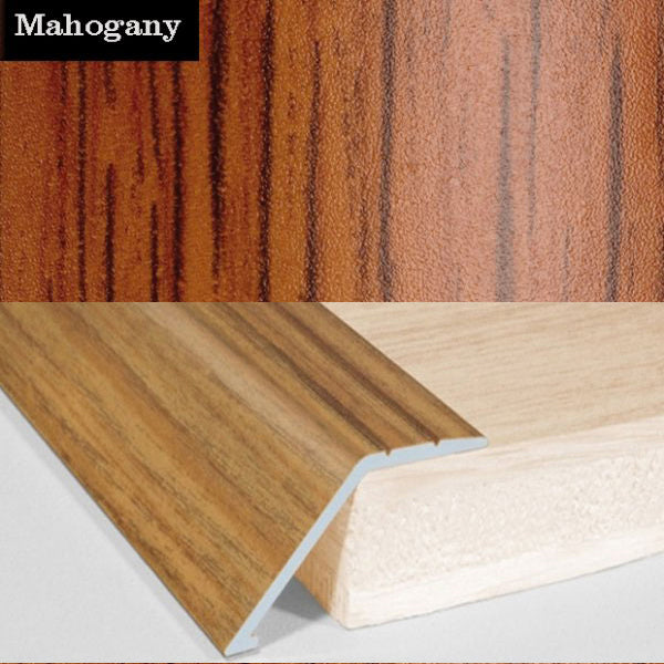 41mm Self Adhesive Aluminum Door Floor Trim with Wood Effect Carpet Threshold Ramp