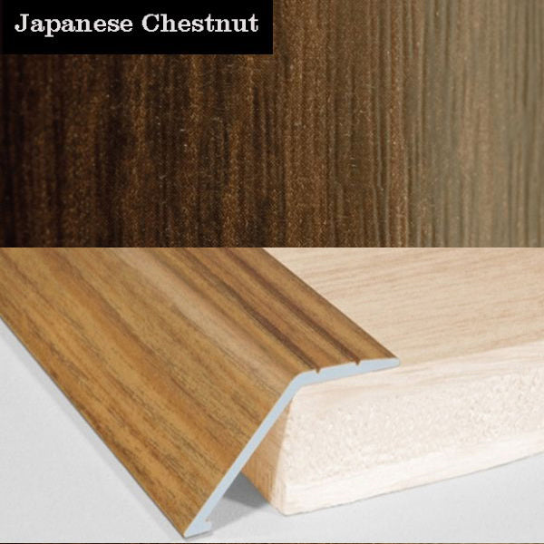 41mm Self Adhesive Aluminum Door Floor Trim with Wood Effect Carpet Threshold Ramp