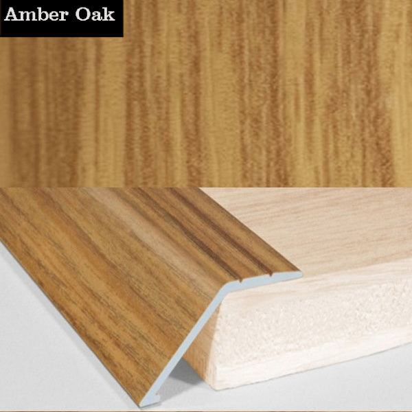 41mm Self Adhesive Aluminum Door Floor Trim with Wood Effect Carpet Threshold Ramp