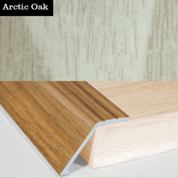 41mm Self Adhesive Aluminum Door Floor Trim with Wood Effect Carpet Threshold Ramp