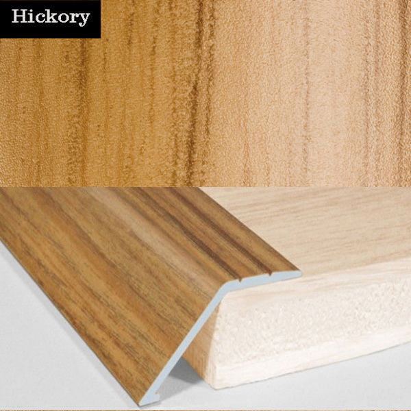 41mm Self Adhesive Aluminum Door Floor Trim with Wood Effect Carpet Threshold Ramp