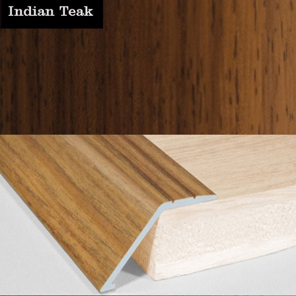 41mm Self Adhesive Aluminum Door Floor Trim with Wood Effect Carpet Threshold Ramp