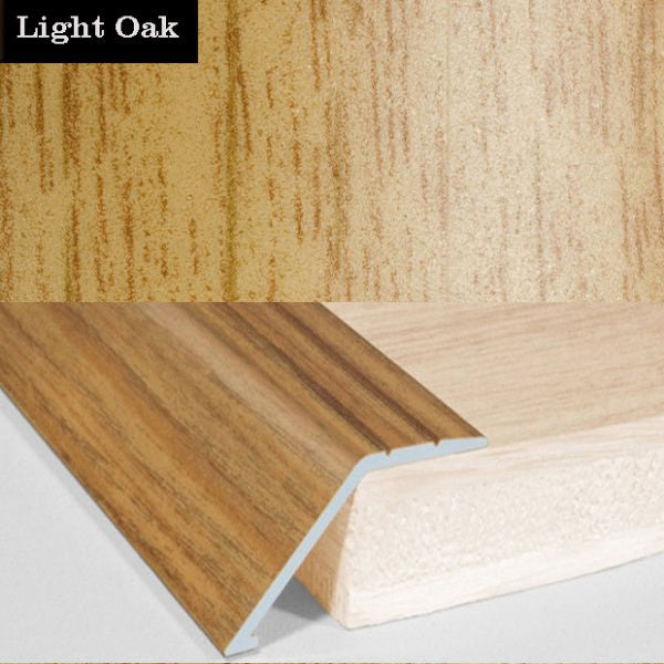 41mm Self Adhesive Aluminum Door Floor Trim with Wood Effect Carpet Threshold Ramp