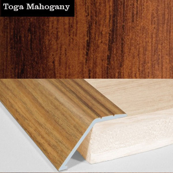 41mm Self Adhesive Aluminum Door Floor Trim with Wood Effect Carpet Threshold Ramp