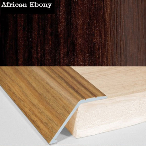 41mm Self Adhesive Aluminum Door Floor Trim with Wood Effect Carpet Threshold Ramp