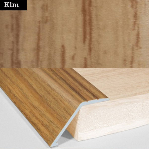 41mm Self Adhesive Aluminum Door Floor Trim with Wood Effect Carpet Threshold Ramp