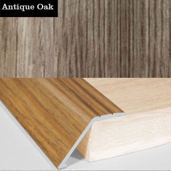 41mm Self Adhesive Aluminum Door Floor Trim with Wood Effect Carpet Threshold Ramp