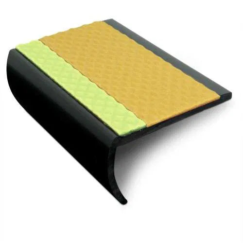 65 x 36mm Tredsafe Aluminator Slimline Non-Slip PVC Stair Nosing