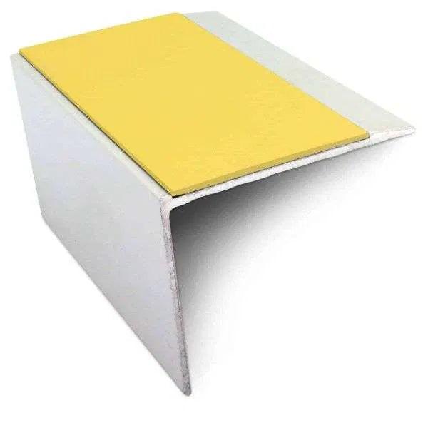 67 x 55mm Non Slip Aluminium Stair Nosing Edge Trim with PVC Insert