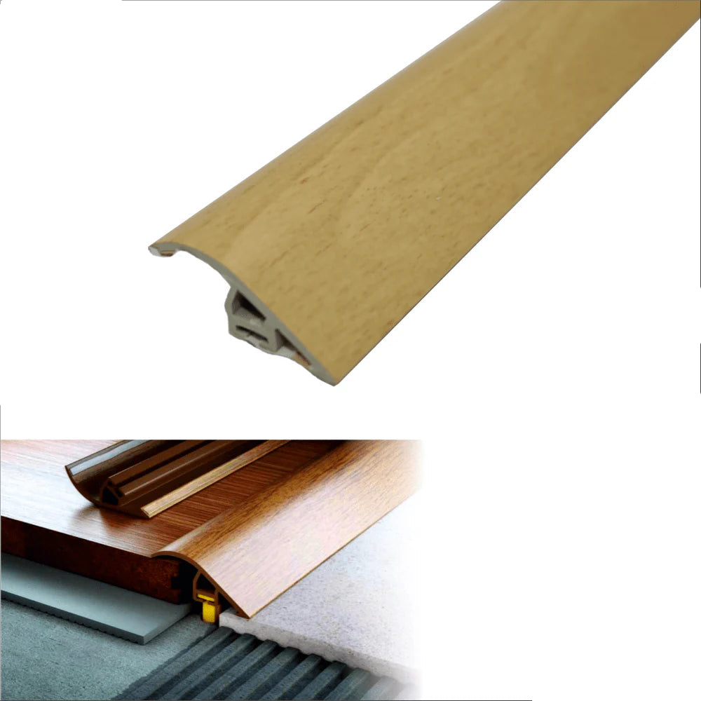 40mm Wood Effect PVC Door Threshold Ramp