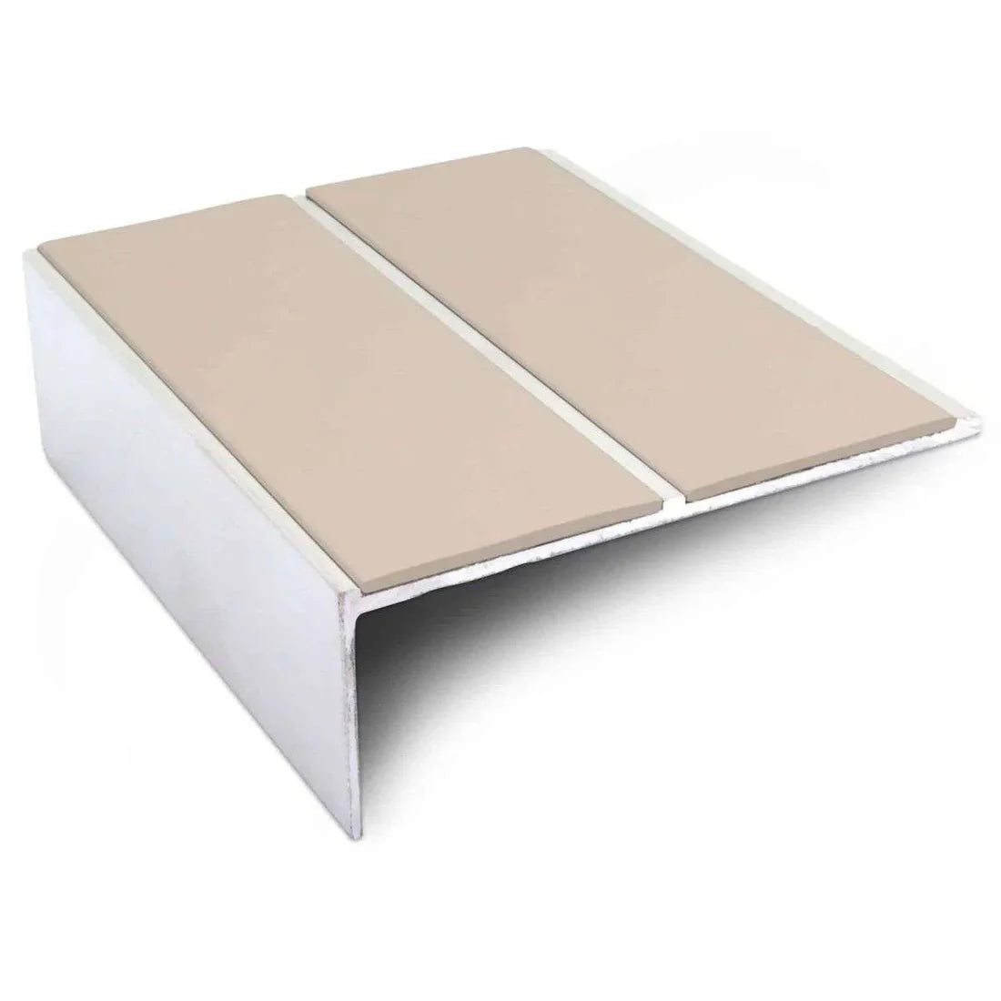 85 x 32mm Non Slip Aluminium Stair Nosing Edge with PVC Insert