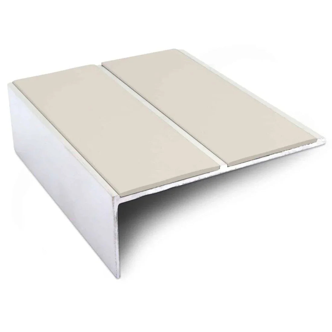 85 x 32mm Non Slip Aluminium Stair Nosing Edge with PVC Insert