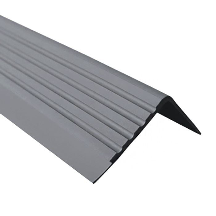 40x40mm Anti Slip Rubber Stair Nosing Edge - 900mm & 1500mm Flexible PVC Profile
