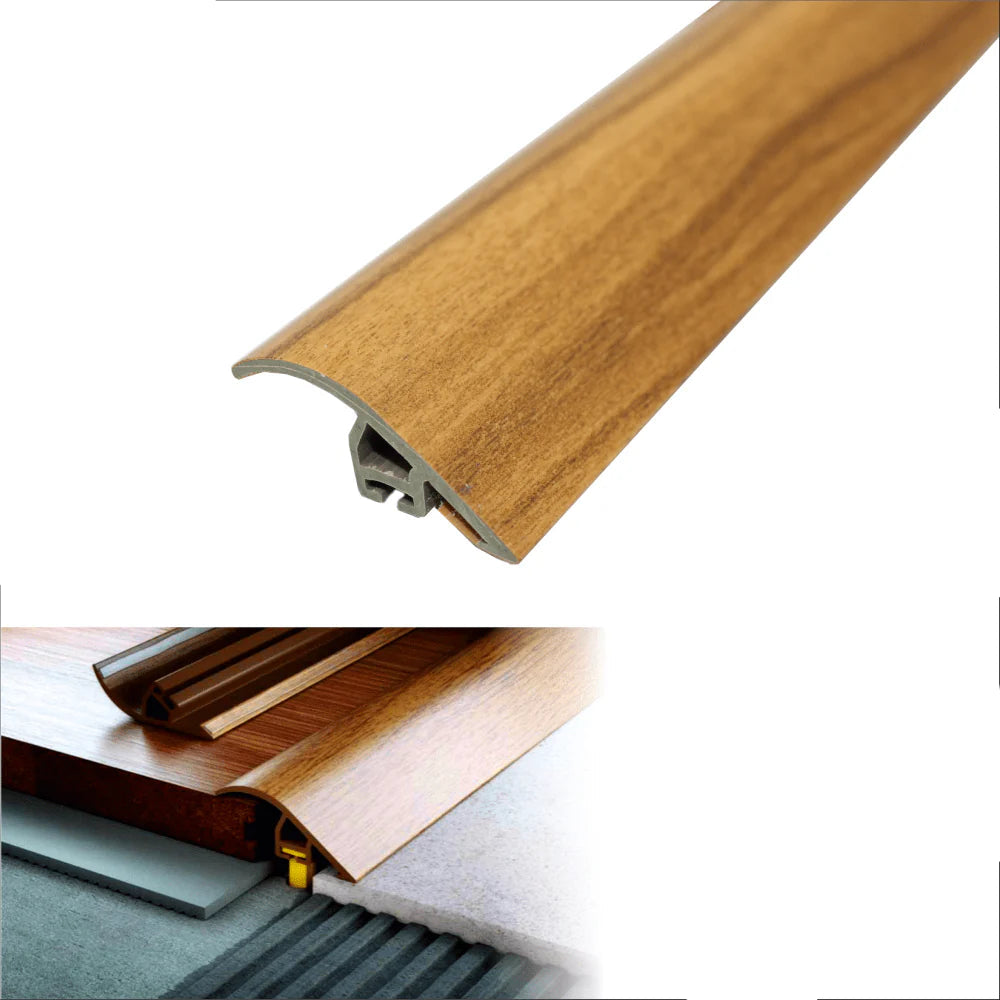 40mm Wood Effect PVC Door Threshold Ramp
