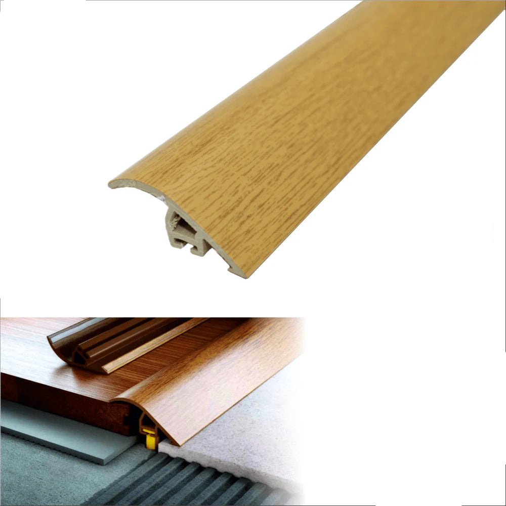 40mm Wood Effect PVC Door Threshold Ramp