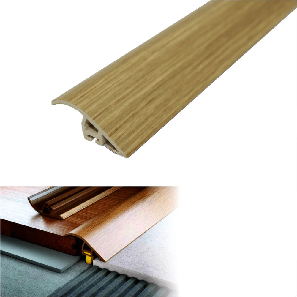 40mm Wood Effect PVC Door Threshold Ramp