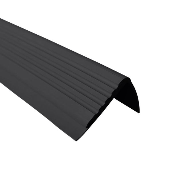 Rubber Angle Step Edge Trim with PVC Anti Slip Bullnose Stair Nosing 42 x 48mm