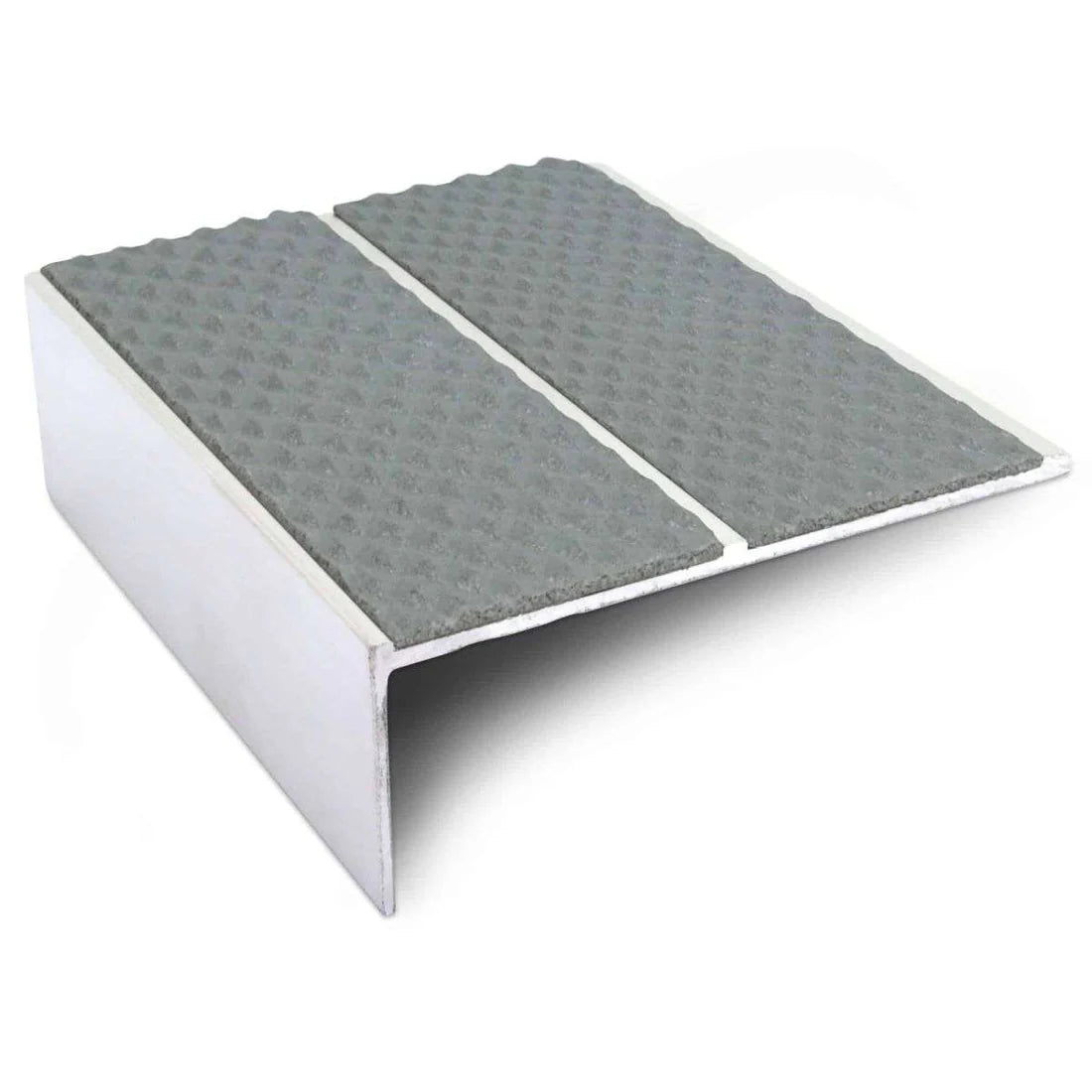 85 x 32mm Tredsafe Non Slip Aluminium Stair Nosing Edge Trim with PVC Insert