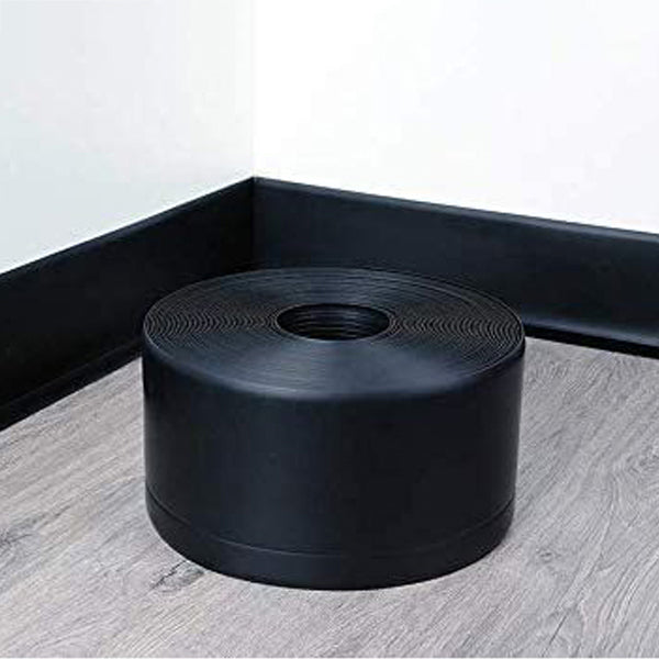 10m Roll of Flexible Skirting Board in PVC for Floors and Walls