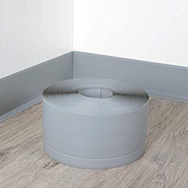 10m Roll of Flexible Skirting Board in PVC for Floors and Walls