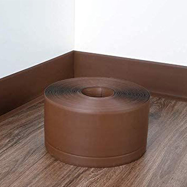 10m Roll of Flexible Skirting Board in PVC for Floors and Walls