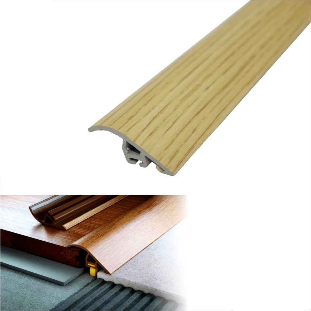 40mm Wood Effect PVC Door Threshold Ramp