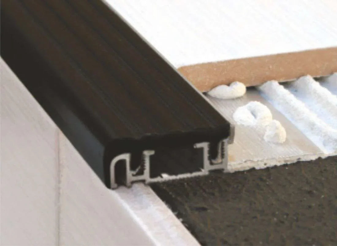 Aluminium Stair Edge Trim for Tile and Stone Steps – Durable Step Nosing Solution