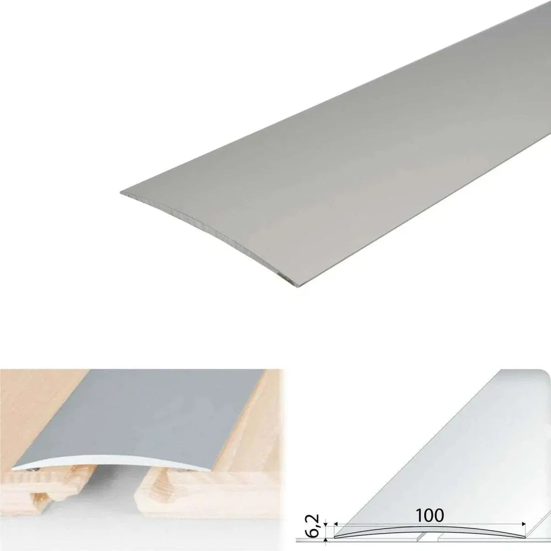 100mm Self Adhesive Anodised Aluminium Door Threshold Strip