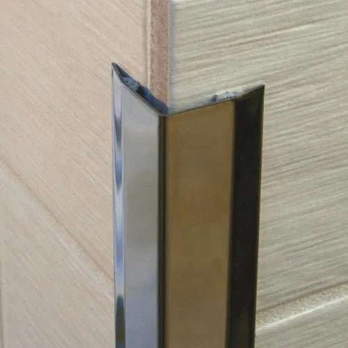 30x30mm Stainless Steel Corner Protector Wall Cladding Trim with Beveled Edges