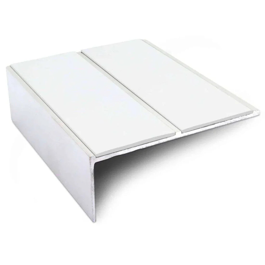 85 x 32mm Non Slip Aluminium Stair Nosing Edge with PVC Insert