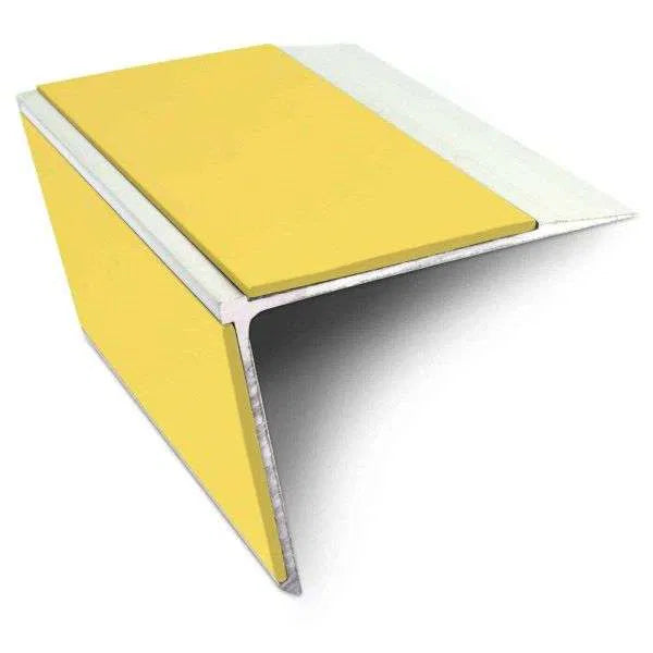 75mm x 58mm Aluminium Non Slip Stair Nosing with PVC Insert